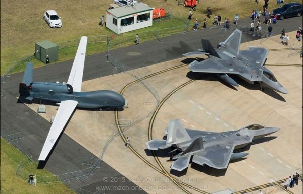 Ф-22 и Глобал Хок