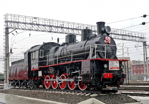 Паровоз Эм728-73