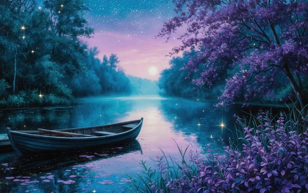 Night-landscape-river