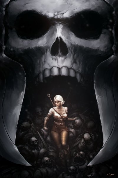 Ciri, The Witcher, Игры, game art