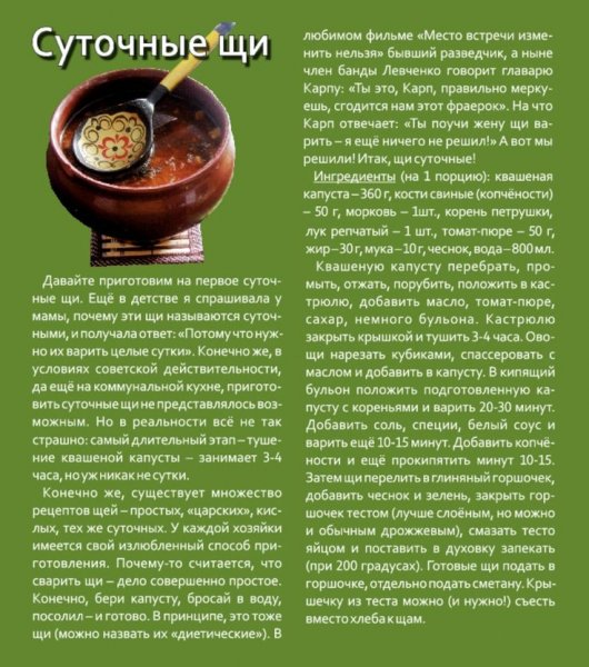 Щи суточные