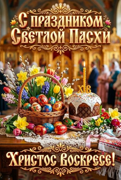 С ПРАЗДНИКОМ СВЕТЛОЙ ПАСХИ!