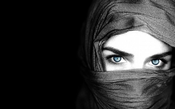 creative wallpaper blue eyes