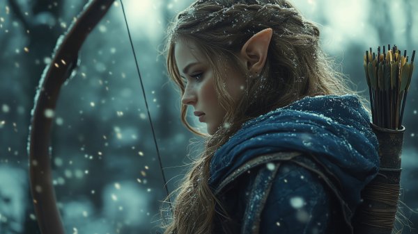 Elf-archer-fantasy-4k 908@5@m