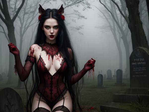 Ведьма на кладбище. 2