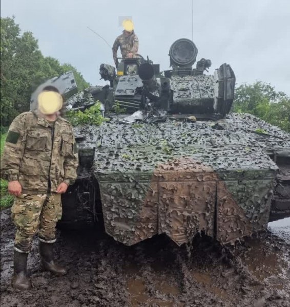 Первая захваченная шведская БМП CV9040
