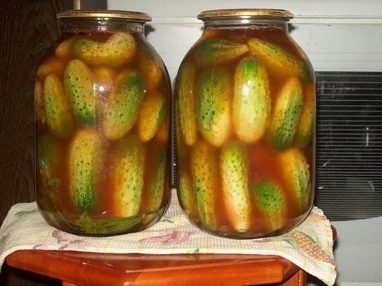 Маринованные огурцы с кетчупом