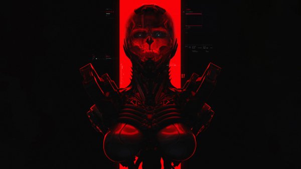 Sci-fi-skull-soldier-4k-wallpaper