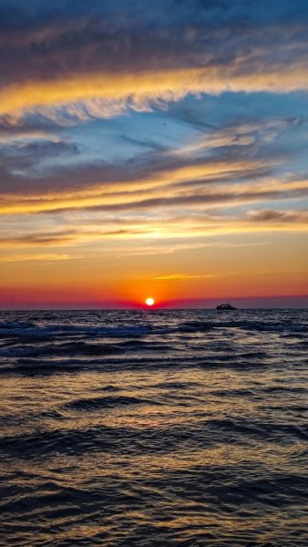 Анапа. Закат на море. Высокий берег