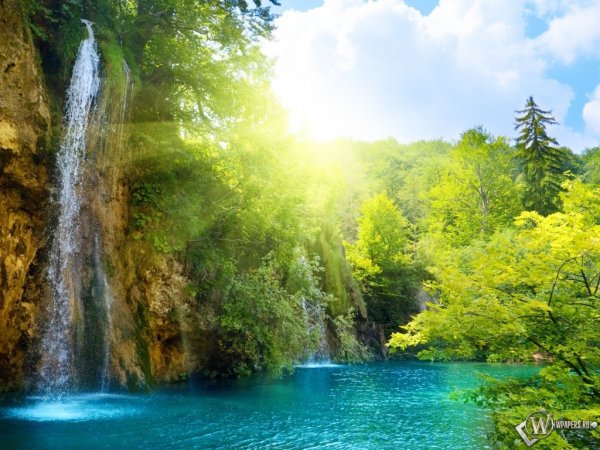 Природа.22. Солнечный водопад.
