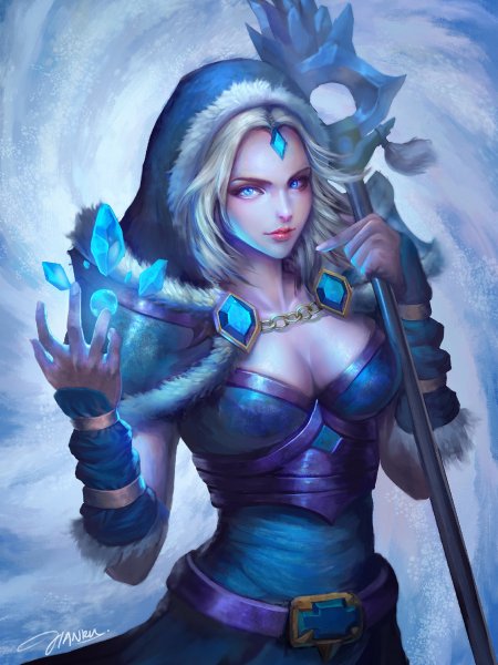 DOTA 2 Magic Crystal Maiden Rylai Mage Staff 518634 2048x2732