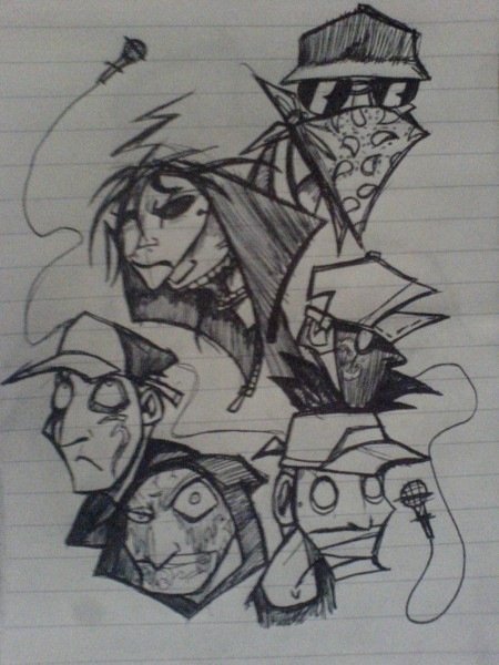 Hollywood undead by noxxigirl