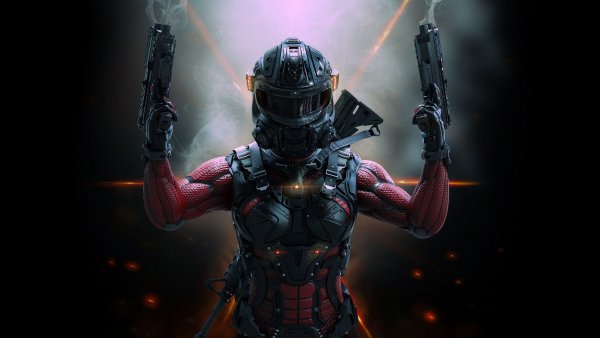Sci-fi-soldier-gun-3-4k