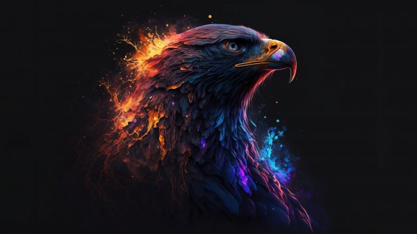 Eagle-colorful-digital-art-4k-wallpaper 922@5@l