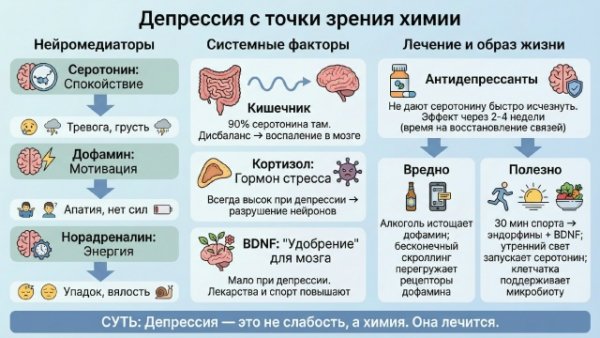 Депрессия химия