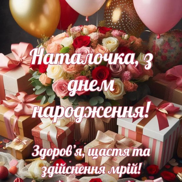 Наталочка з днем народження