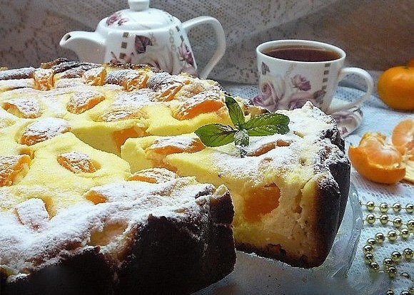 МАНДАРИНОВЫЙ ПИРОГ!!!