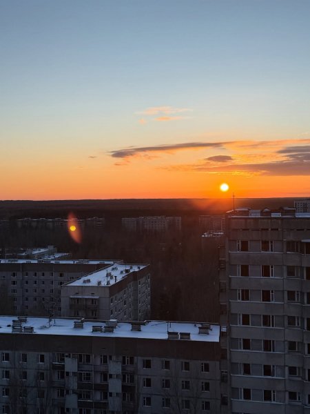 Доброй ночи. Припятский закат, январь 2026 года