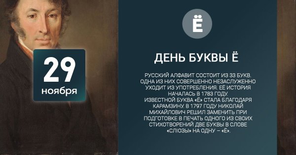 День рождения буквы Ё