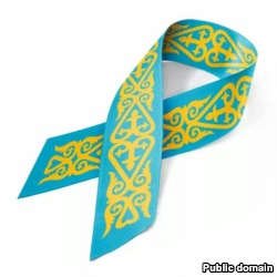 Замена георгиевской ленты в Казахстане