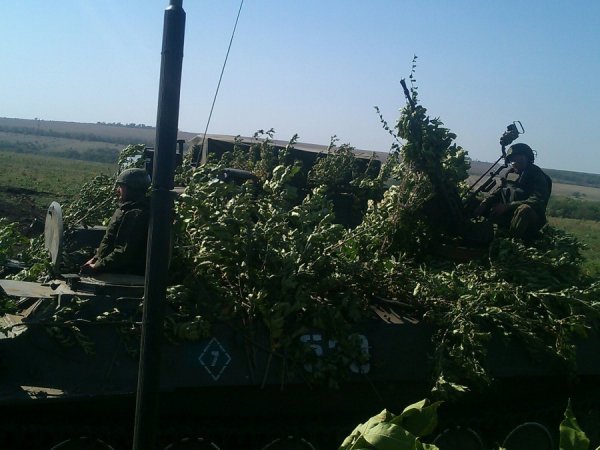 МТ-ЛБ 7 ОМСБр ВСН с НСВ на зенитном станке