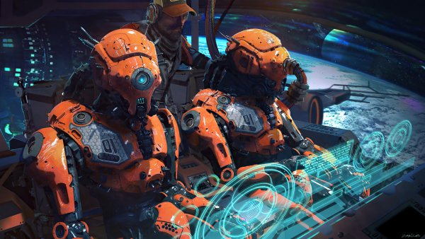 Sci-fi-space-robot-pilot 4K-6.2537