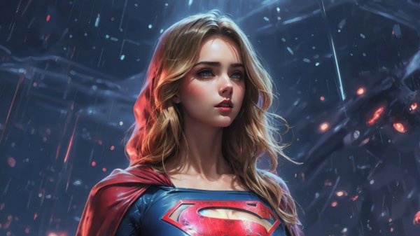 Supergirl-blonde-superhero-4k-wallpaper 319@0@k