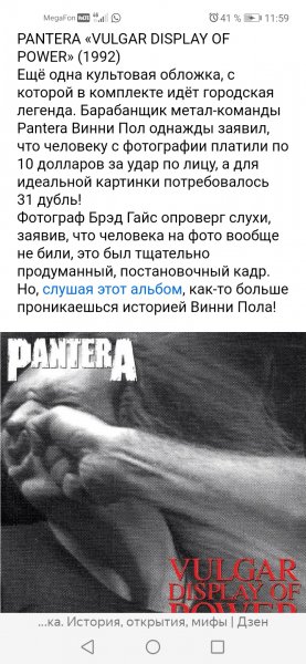 PANTERA "Vulgar Display Of Power"