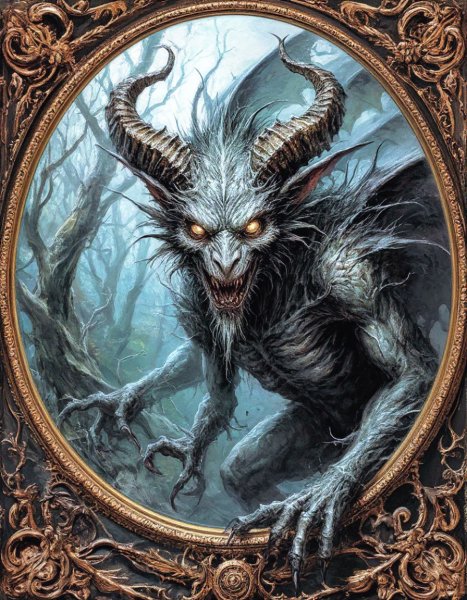 Demon in mirror