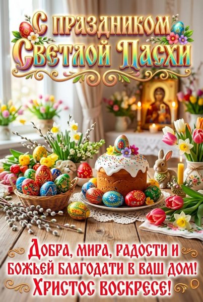 С ПРАЗДНИКОМ СВЕТЛОЙ ПАСХИ!