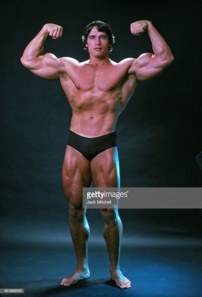 Professional-bodybuilder-arnold-schwarzenegger-posing-at-the