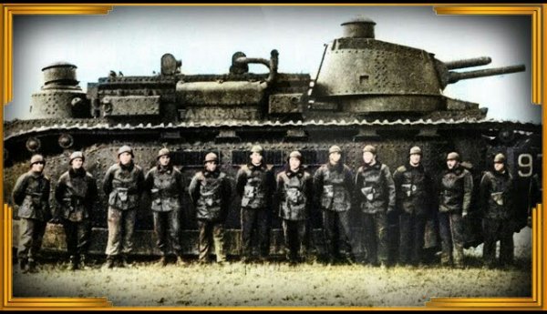 Самый большой серийный танк в мире. Char 2C - французский тяж