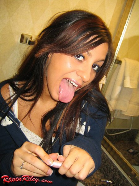 Raven Riley tongue