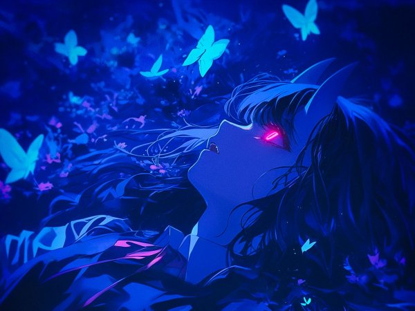 Devushka demon babochki 1309285 1400x1050