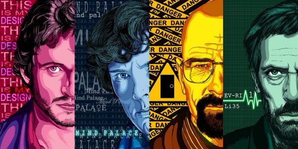 fan art will sherlock heisenberg dr house by a