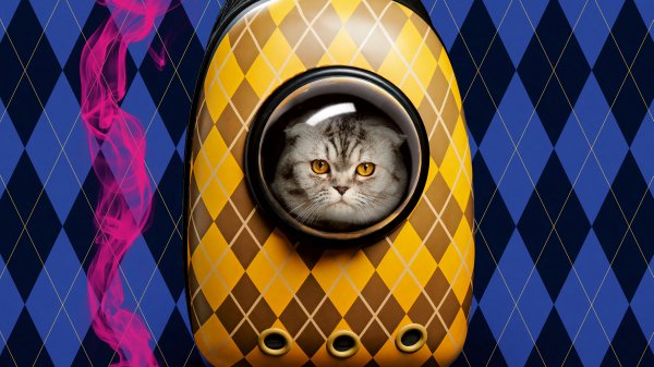 Cat-backpack-argylle-4k-wallpaper