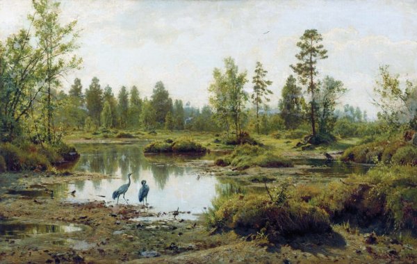 Иван Шишкин - Болото. Полесье (1890)