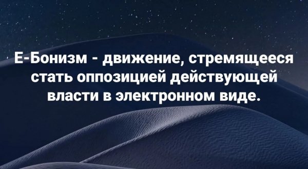 Что такое Е-Бонизм