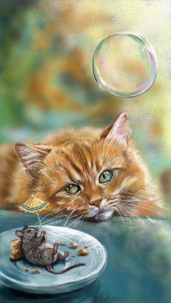 Main dreamy cat
