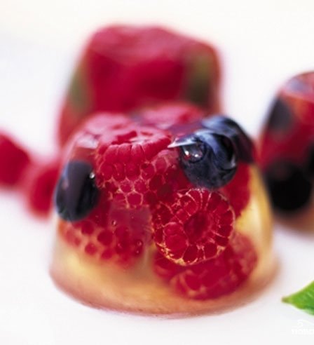 желе с ягодами