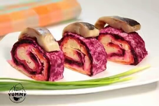 Сельдь под шубой в лаваше