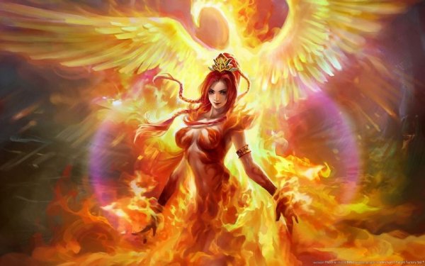 Phoenix flame girl