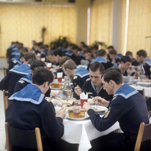 Столовая в военном училище