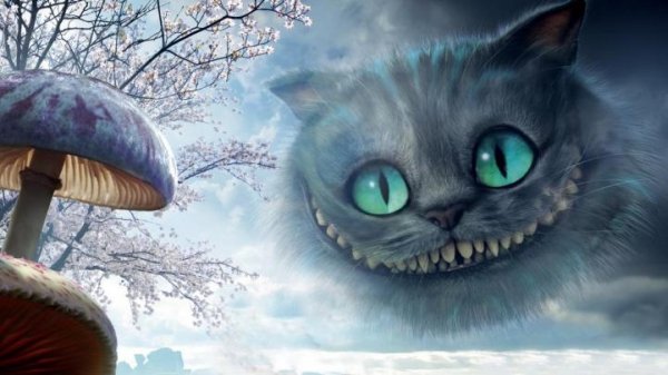 Обои на пк Алиса в стране чудес  чеширский кот