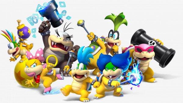 NSMBU Koopalings Group Artwork