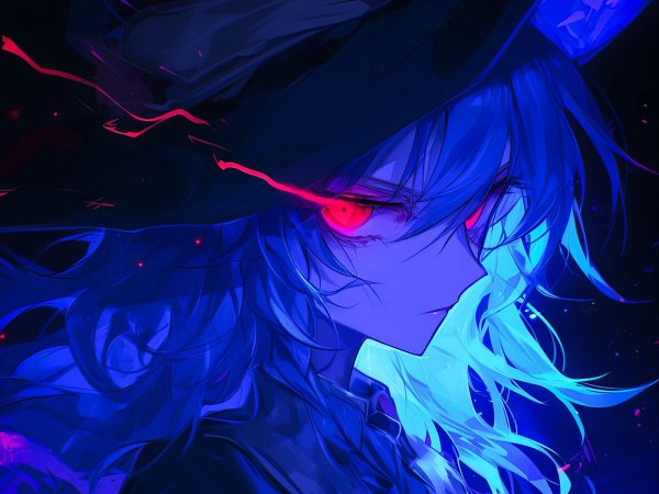 Devushka vedma sinij 1308099 1400x1050