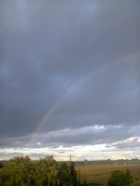 Радуга...неуспела растаяла
