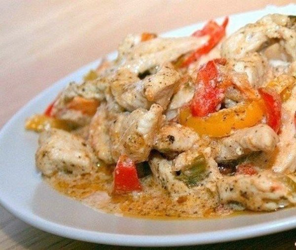 Свинина с овощами