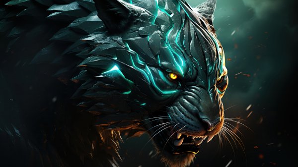 Tiger-sci-fi-4k-wallpaper 914@5@l