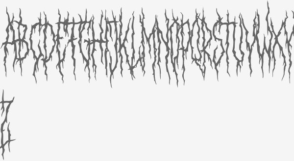 Black Metal Alphabet